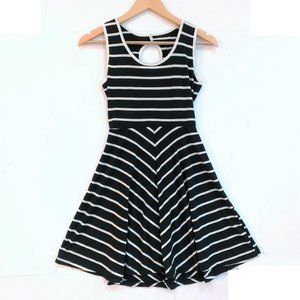 Striped Fit and Flair Dress